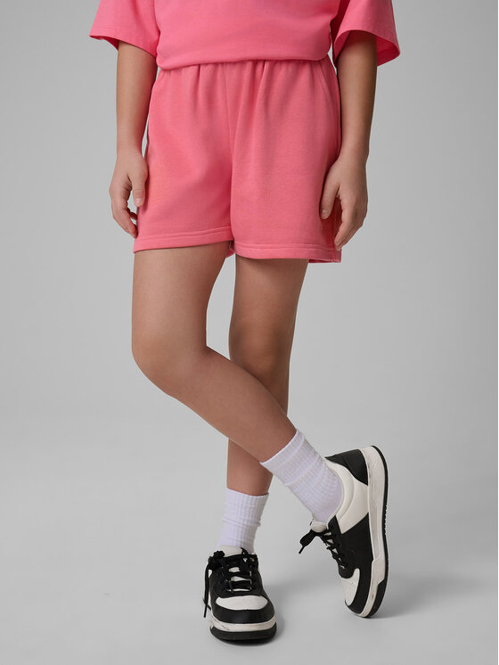 4F 4F Szorty sportowe BASIC+ Różowy Regular Fit