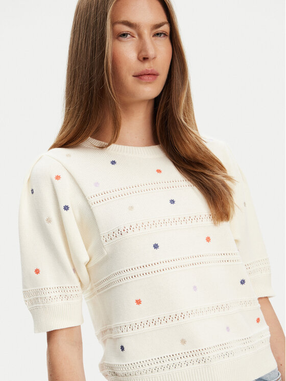 United Colors Of Benetton United Colors Of Benetton Пуловер 10C1E10DO Бежов Regular Fit