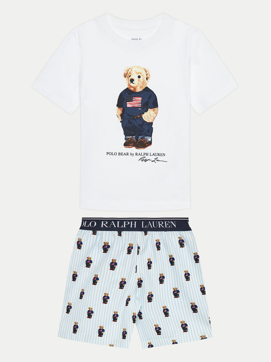 Polo Ralph Lauren Polo Ralph Lauren Pyjama 8P0142 Weiß Regular Fit