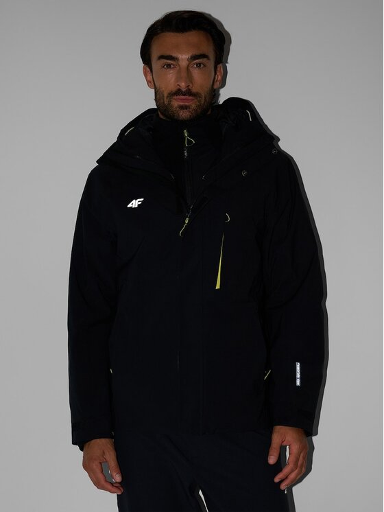 4F 4F Outdoorová bunda 4FRAW26TTJAM1354-20S Čierna Regular Fit