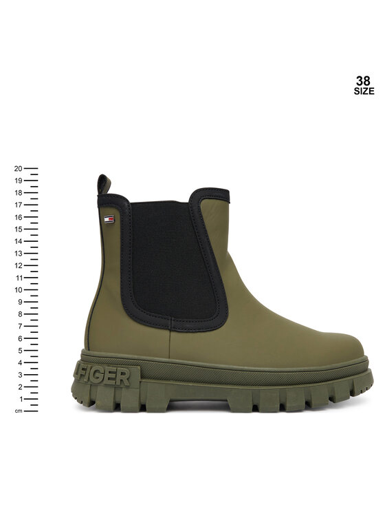 Tommy Hilfiger Tommy Hilfiger Čizme T3X5-34130-1355414 Kaki