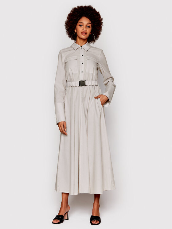 Birgitte Herskind Rochie tip cămașă Kelly 4387858 Gri Regular Fit 4387858 imagine noua