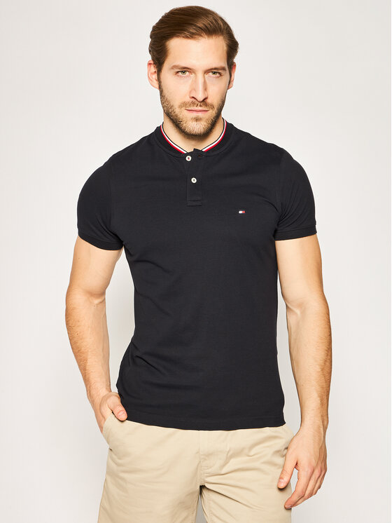 Tommy Hilfiger Poloko ile MW0MW13091 Tmavomodr Slim Fit Modivo.cz