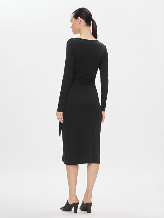 LAUREN RALPH LAUREN Lauren Ralph Lauren Džemper haljina 250889290004 Crna Slim Fit