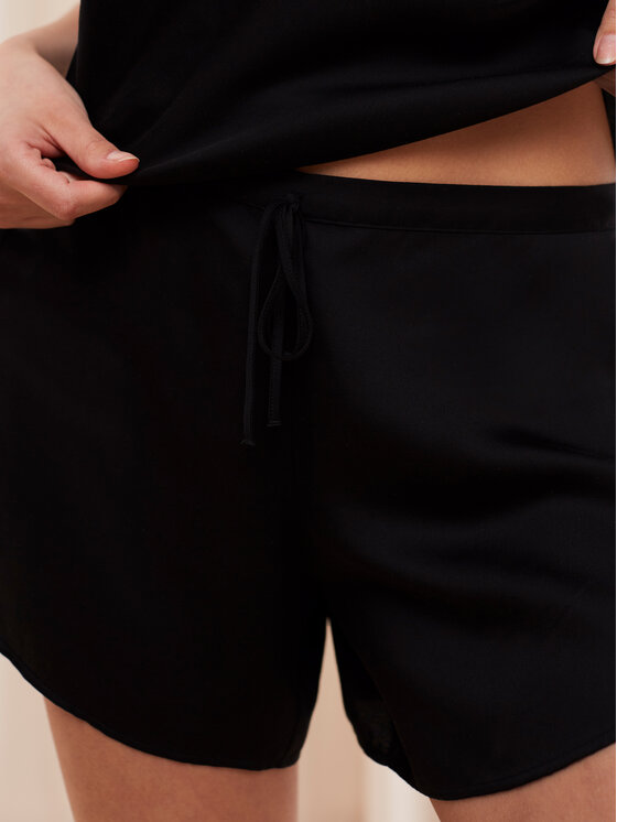 Triumph Triumph Piżama Silky Sensuality PSW X 10216532 Czarny Regular Fit