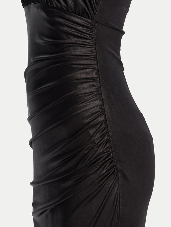 Fracomina Fracomina Vakarinė suknelė FQ25SD3002W798T4 Juoda Slim Fit