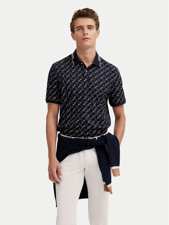 Bugatti Bugatti Poloshirt 8150-75032C Dunkelblau Regular Fit