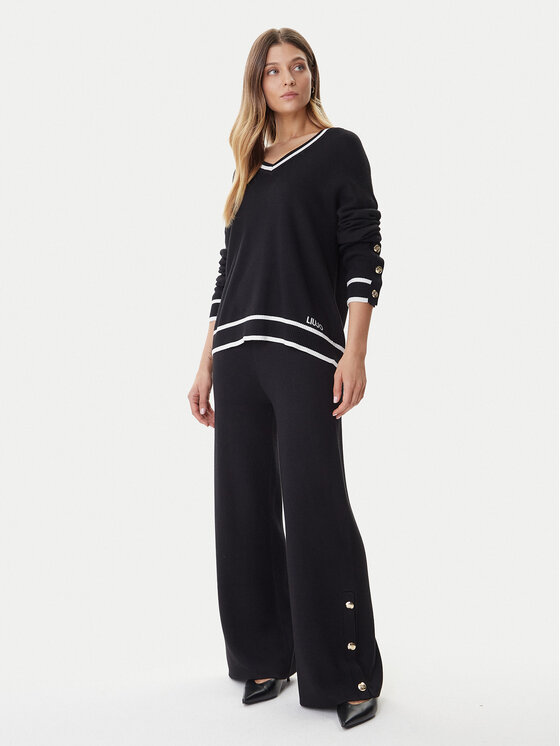 Liu Jo Sport Liu Jo Sport Sweter TF5229 MS59L Czarny Regular Fit