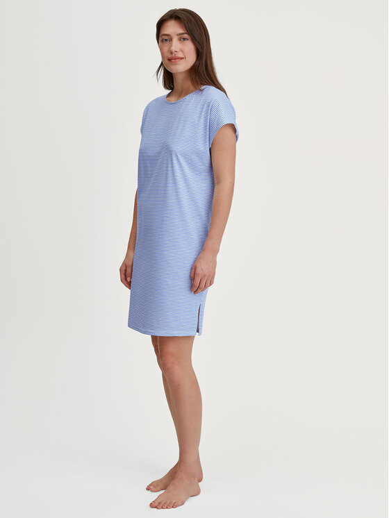 Calida Calida Nočná košeľa 36052 Modrá Comfortable Fit