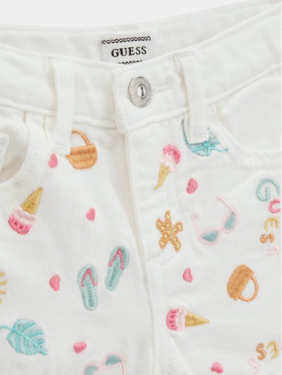 Guess Kids Guess Kids Kalhoty z materiálu 181423 Barevná Regular Fit