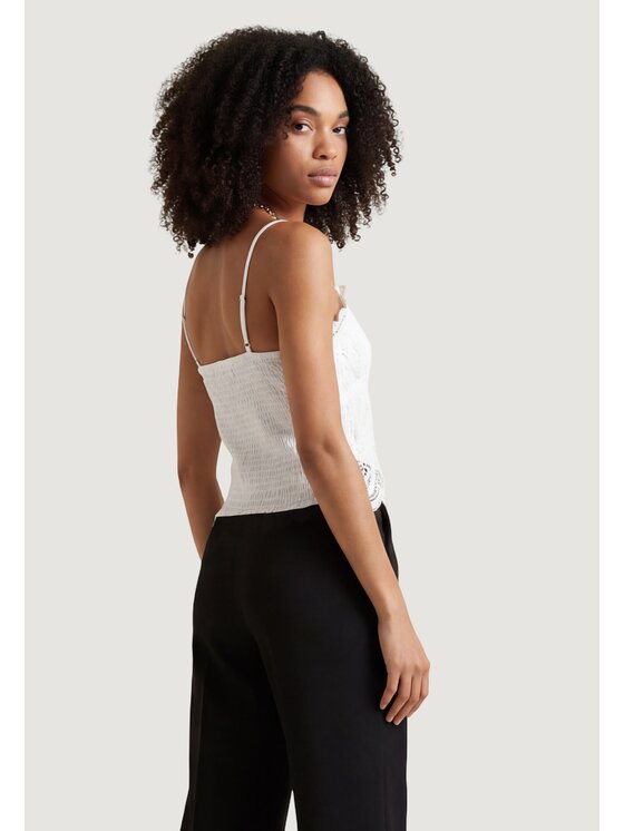 Morgan De Toi Morgan De Toi T-shirt BRASSIERE Bianco Casual Fit