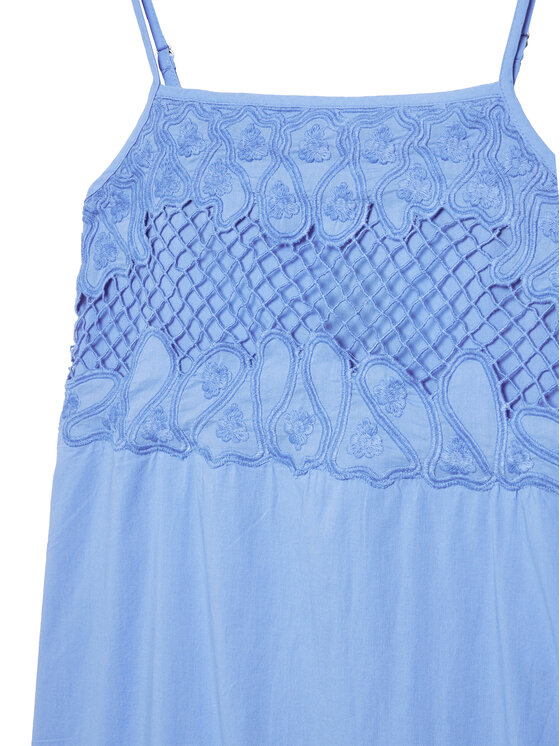 United Colors Of Benetton United Colors Of Benetton Poletna obleka 4Q2LCV03H Modra Regular Fit