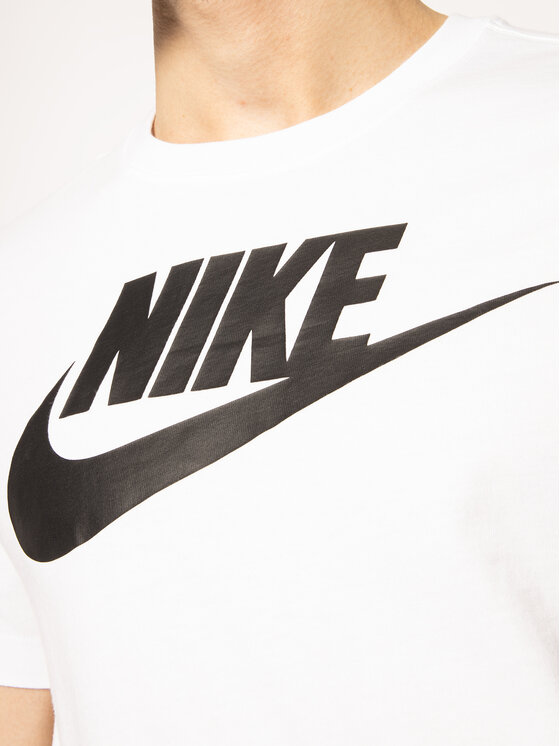 Nike Nike T-Shirt Icon Futura AR5004 Biały Regular Fit