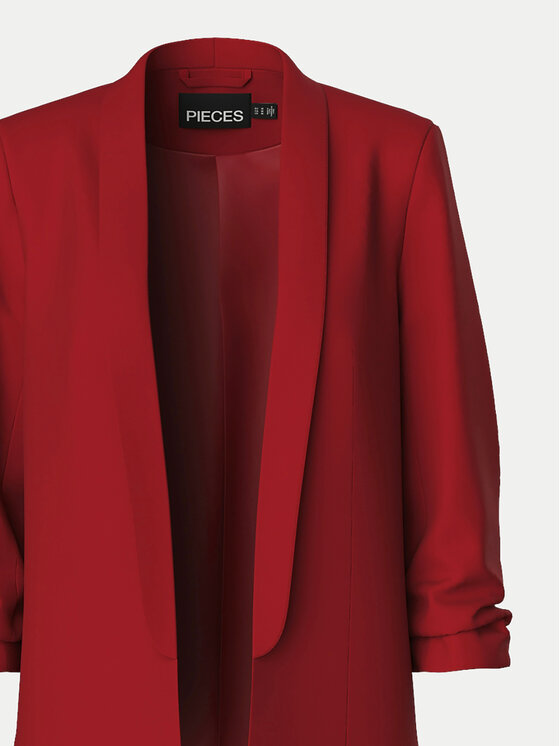 Pieces Pieces Marynarka Bosella 17090996 Czerwony Regular Fit