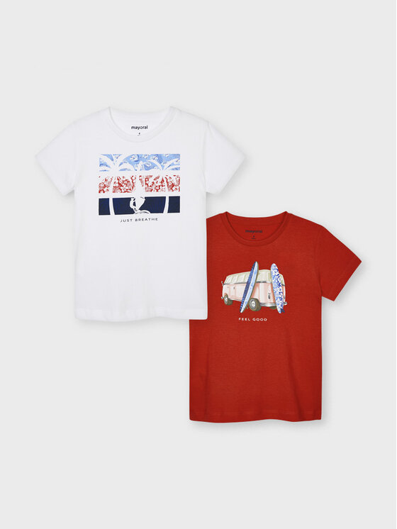 Set di 2 T-shirt 3033 Multicolore Regular Fit