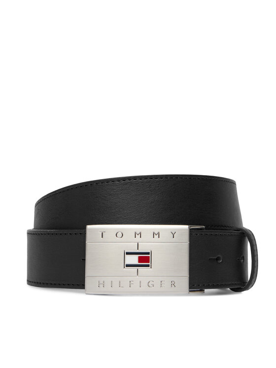 Tommy Hilfiger Tommy Hilfiger Cintura Th Flag Plaque Belt AM0AM14322 Nero