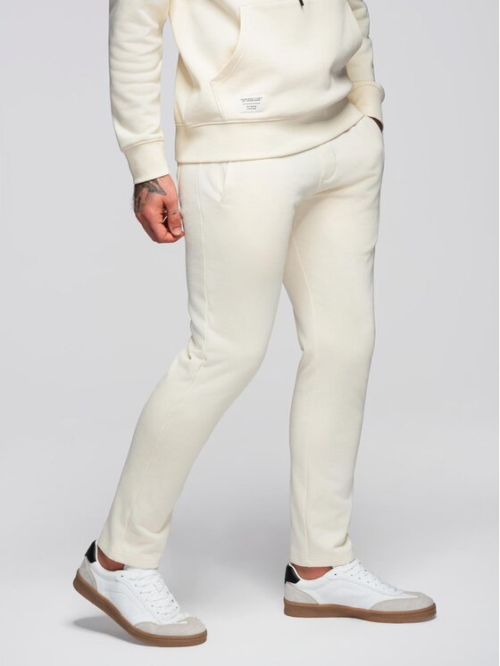 Ombre Ombre Komplet dresowy Z120 Écru Regular Fit