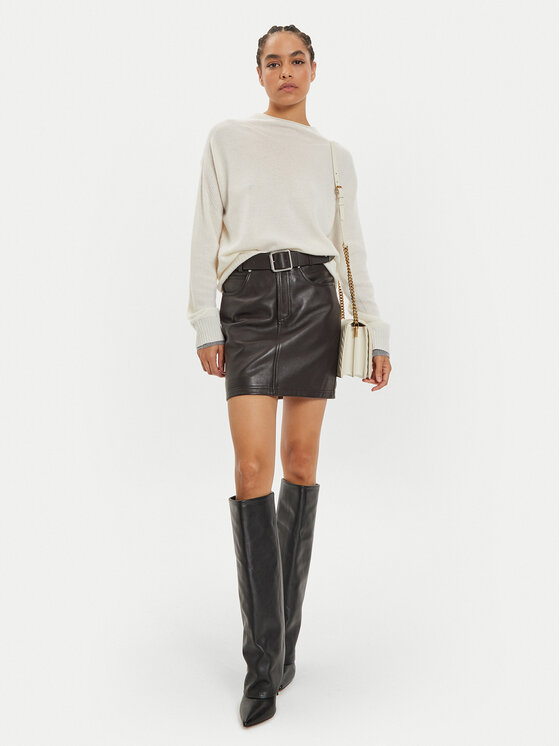 PINKO Pinko Pulover Donskoy 104468 A277 Bela Relaxed Fit