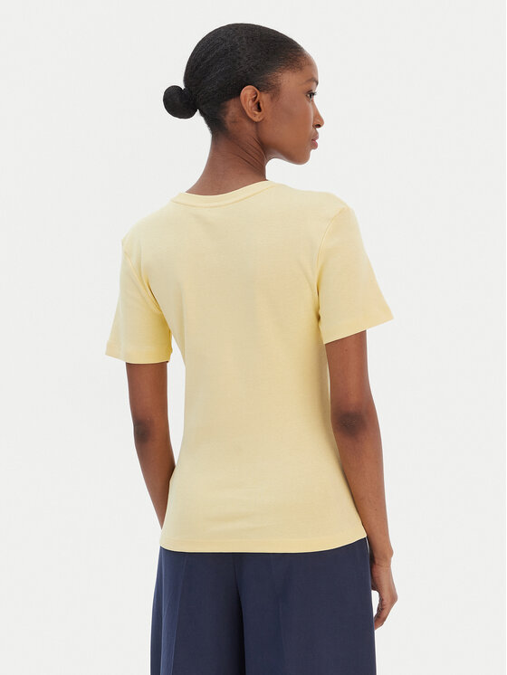 Tommy Hilfiger Tommy Hilfiger T-Shirt New Cody WW0WW40587 Żółty Slim Fit