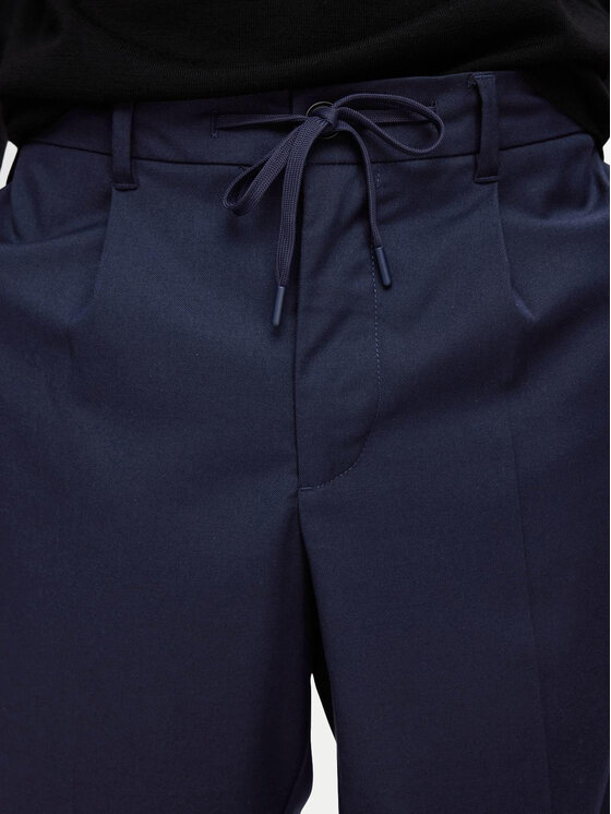 Selected Homme Selected Homme Hlače iz tkanine 16094358 Mornarsko modra Tapered Fit