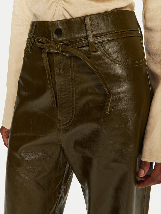 DAY BIRGER ÉT MIKKELSEN DAY BIRGER ÉT MIKKELSEN Παντελόνι δερμάτινο Elijah DAY65243419 Καφέ Straight Fit