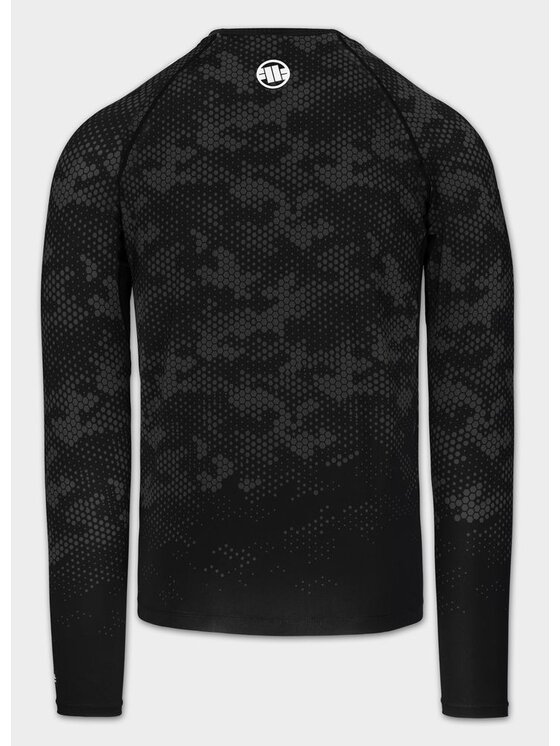 PITBULL PITBULL Koszulka techniczna HEX CAMO HILLTOP Czarny Regular Fit