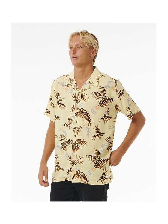 Rip Curl Rip Curl Koszula Surf Revival Floral S/S Shirt Żółty Regular Fit