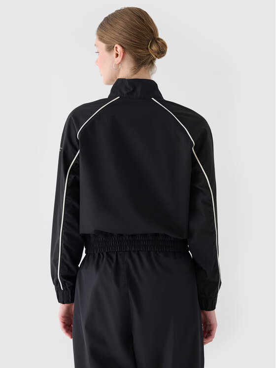 4F 4F Μπουφάν μεταβατικό 4FRSS24TTJAF0886-20S Μαύρο Oversize