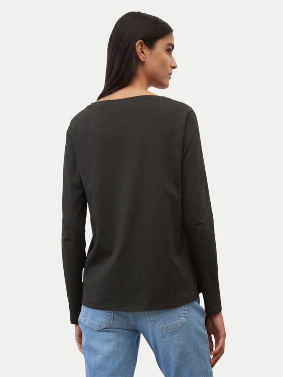 Marc O'Polo Marc O'Polo Bluzka B01 2072 52235 Czarny Regular Fit