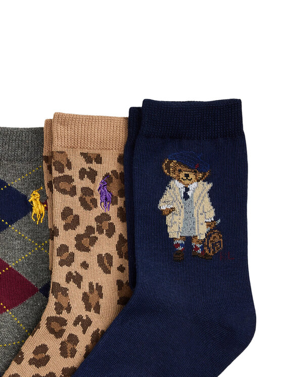 Polo Ralph Lauren Polo Ralph Lauren 3er-Set hohe Kindersocken 446P03258001 Bunt