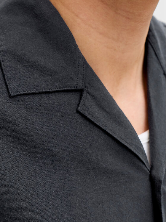 Jack & Jones Jack & Jones Риза Breeze 12288594 Черен Relaxed Fit
