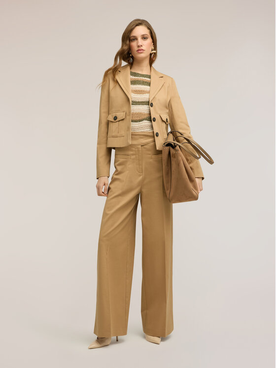 Motivi Motivi Giacca di transizione Q039Q001053N0S2 Crema Regular Fit