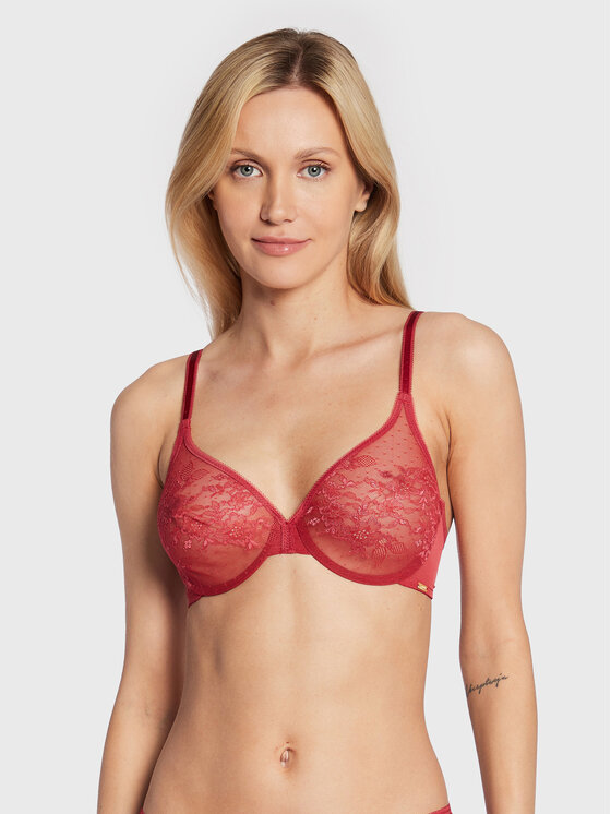 Gossard Nedrček s kostjo Lace Sheer 13001 Roza
