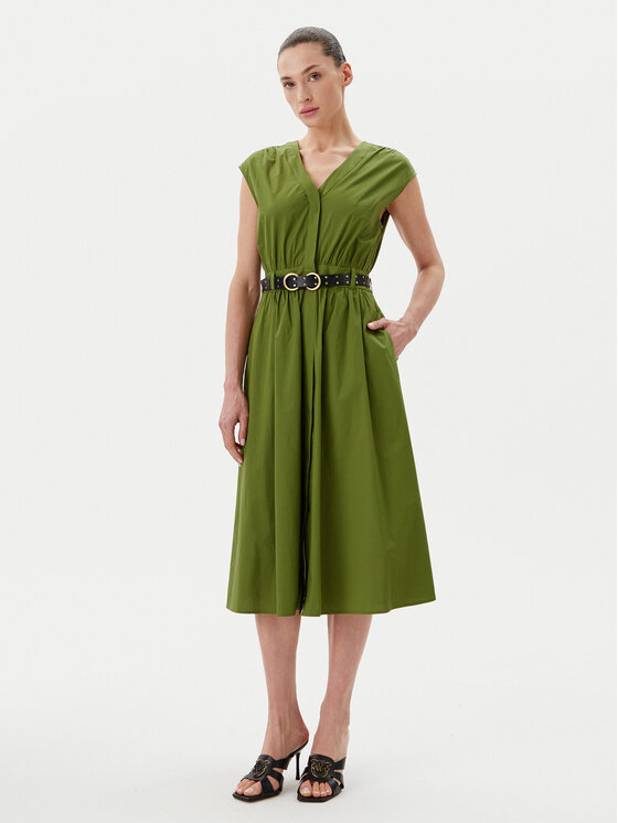 MICHAEL Michael Kors MICHAEL Michael Kors Rochie de zi MS5830KF4C Verde Regular Fit