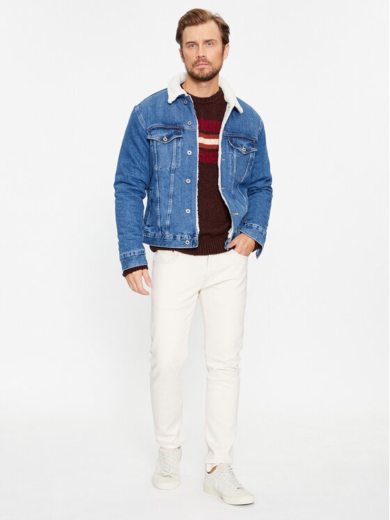 Pepe Jeans Pepe Jeans Jeansová bunda PM402628 Modrá Regular Fit