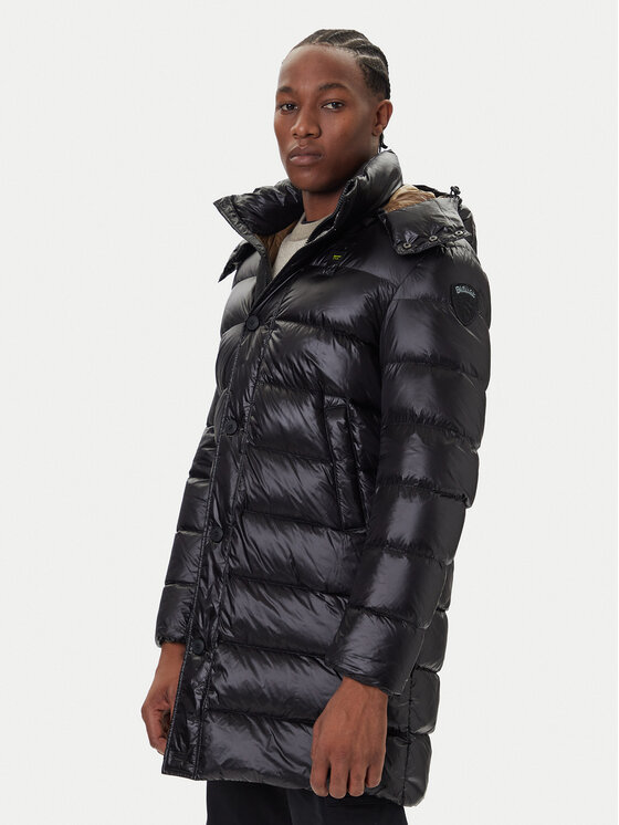 Blauer Blauer Pehelykabát 25WBLUK03147 Fekete Regular Fit