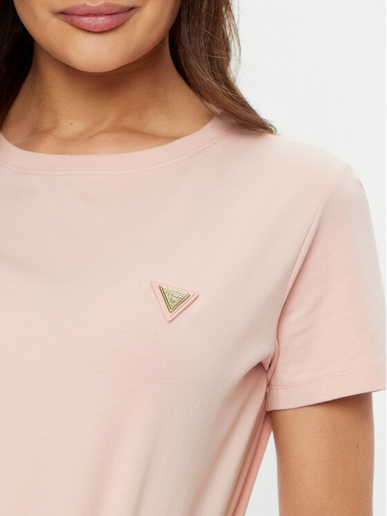 Guess Guess T-Shirt V4YI09 J1314 Różowy Oversize