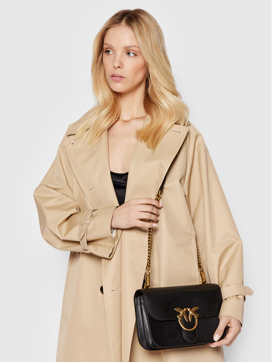PINKO Pinko Ročna torba Love Bell Simply Cl PE 22 PLTT 1P22L1 Y7SP Črna