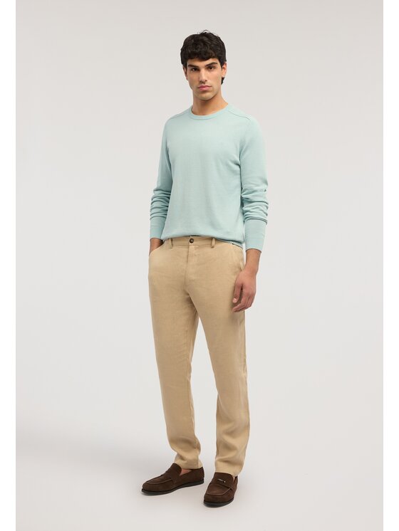 Trussardi Trussardi Sweter M0598000064N014 Turkusowy Regular Fit