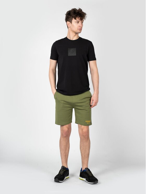 Iceberg Iceberg T-Shirt F020639A Μαύρο Regular Fit