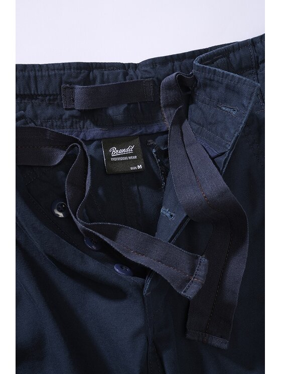 Brandit Brandit Spodnie materiałowe 1016.8 Granatowy Slim Fit