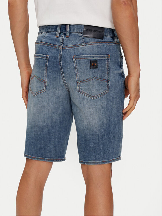 低価格 Armani Exchange Niebieski 1500 Z1XBZ 3DZJ65 jeansowe Szorty トップス