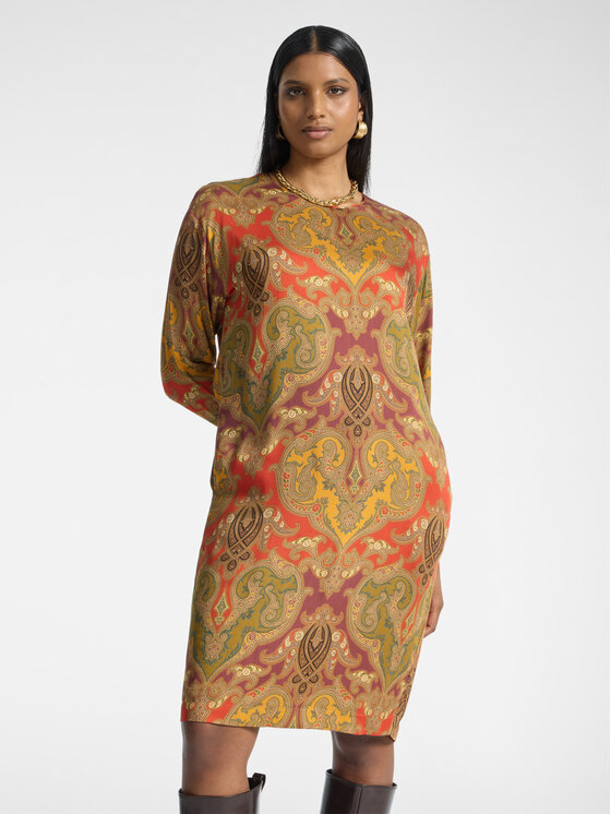Elena Mirò Elena Mirò Vestito da giorno 7040P000362N041 Arancione Regular Fit