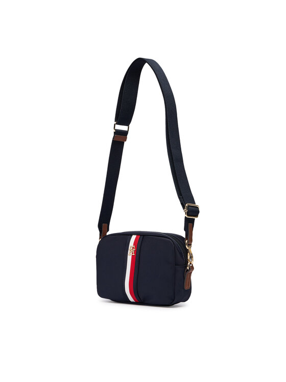 Tommy Hilfiger Tommy Hilfiger Ročna torba Popette Camera Bag Corp AW0AW19023 Mornarsko modra