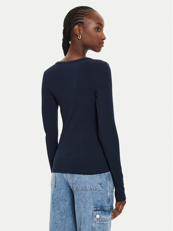 Tommy Jeans Tommy Jeans Bluza Essential DW0DW17990 Mornarsko modra Slim Fit