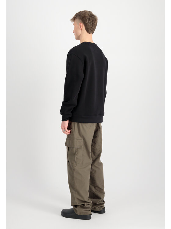 Alpha Industries Alpha Industries Bluza College Sweatshirt Czarny Loose Fit