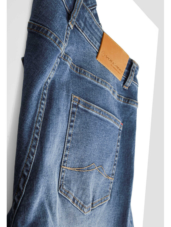 Volcano Volcano Szorty jeansowe D-MIST Granatowy Regular Fit
