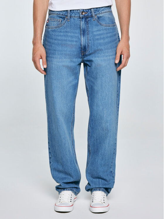 BIG STAR BIG STAR Jeansy ZACK Niebieski Loose Fit