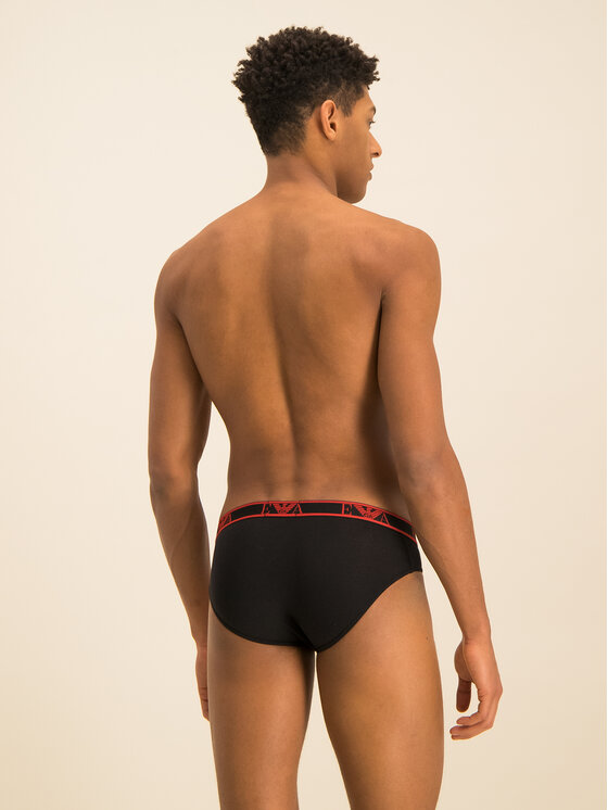 Emporio Armani Underwear Emporio Armani Underwear Sada 3 kusů slipů 111734 0P715 73320 Černá