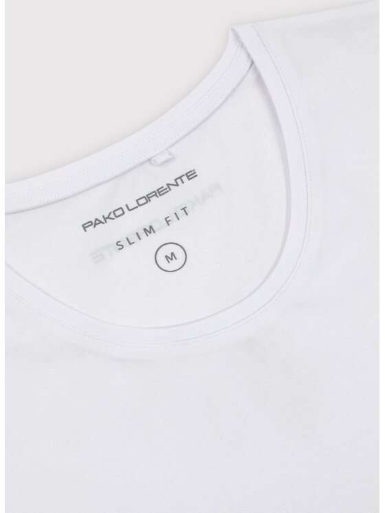 Pako Lorente Pako Lorente Longsleeve P000B-TL-007 Biały Slim Fit